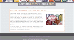 Desktop Screenshot of customteampatches.com